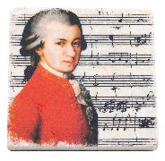 Marmor-Untersetzer. Mozart