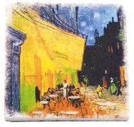Marmor-Untersetzer. Van Gogh, Café de Nuit