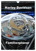 Harley Davidson Familienplaner (Wandkalender 2024 DIN A4 hoch), CALVENDO Monatskalender