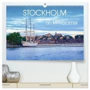 Stockholm an Mittsommer (hochwertiger Premium Wandkalender 2024 DIN A2 quer), Kunstdruck in Hochglanz