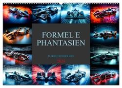 Formel E Phantasien (Wandkalender 2024 DIN A2 quer), CALVENDO Monatskalender
