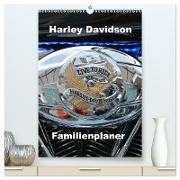 Harley Davidson Familienplaner (hochwertiger Premium Wandkalender 2024 DIN A2 hoch), Kunstdruck in Hochglanz