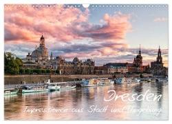 Dresden: Impressionen aus Stadt und Umgebung (Wandkalender 2024 DIN A3 quer), CALVENDO Monatskalender