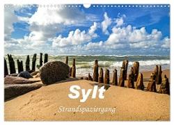 Sylt - Strandspaziergang (Wandkalender 2024 DIN A3 quer), CALVENDO Monatskalender