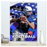 American Football - Kickoff (hochwertiger Premium Wandkalender 2024 DIN A2 hoch), Kunstdruck in Hochglanz