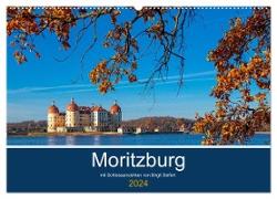 Moritzburg mit Schlossansichten (Wandkalender 2024 DIN A2 quer), CALVENDO Monatskalender