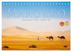 Marokko: Marrakesch, Atlas, Sahara, Fès (Tischkalender 2024 DIN A5 quer), CALVENDO Monatskalender