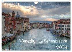 Venedig - La Serenissima 2024 (Wandkalender 2024 DIN A4 quer), CALVENDO Monatskalender