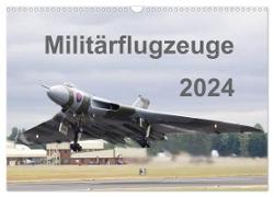 Militärflugzeuge 2024 (Wandkalender 2024 DIN A3 quer), CALVENDO Monatskalender