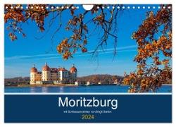 Moritzburg mit Schlossansichten (Wandkalender 2024 DIN A4 quer), CALVENDO Monatskalender