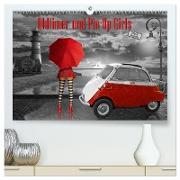 Oldtimer und Pin-Up Girls by Mausopardia (hochwertiger Premium Wandkalender 2024 DIN A2 quer), Kunstdruck in Hochglanz