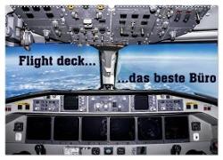 Flight deck - das beste Büro (Wandkalender 2024 DIN A2 quer), CALVENDO Monatskalender