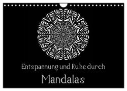 Entspannung und Ruhe durch Mandalas (Wandkalender 2024 DIN A4 quer), CALVENDO Monatskalender