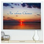 Am schönen Chiemsee (hochwertiger Premium Wandkalender 2024 DIN A2 quer), Kunstdruck in Hochglanz