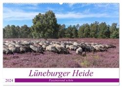 Lüneburger Heide - Faszinierend schön (Wandkalender 2024 DIN A2 quer), CALVENDO Monatskalender