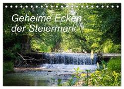 Geheime Ecken der Steiermark (Tischkalender 2024 DIN A5 quer), CALVENDO Monatskalender