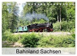 Bahnland Sachsen (Tischkalender 2024 DIN A5 quer), CALVENDO Monatskalender