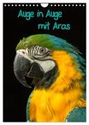 Auge in Auge mit Aras (Wandkalender 2024 DIN A4 hoch), CALVENDO Monatskalender