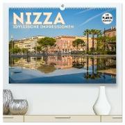 NIZZA Idyllische Impressionen (hochwertiger Premium Wandkalender 2024 DIN A2 quer), Kunstdruck in Hochglanz