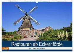 Radtouren ab Eckernförde (Wandkalender 2024 DIN A2 quer), CALVENDO Monatskalender