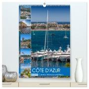 CÔTE D¿AZUR Cannes, Monaco und Nizza (hochwertiger Premium Wandkalender 2024 DIN A2 hoch), Kunstdruck in Hochglanz
