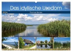 Das idyllische Usedom (Wandkalender 2024 DIN A2 quer), CALVENDO Monatskalender