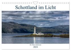 Schottland im Licht (Wandkalender 2024 DIN A4 quer), CALVENDO Monatskalender