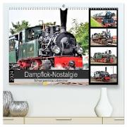 Dampflok-Nostalgie - 2024 schwergewichtige Lokomotiven (hochwertiger Premium Wandkalender 2024 DIN A2 quer), Kunstdruck in Hochglanz