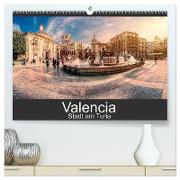 Valencia - Stadt am Turia (hochwertiger Premium Wandkalender 2024 DIN A2 quer), Kunstdruck in Hochglanz