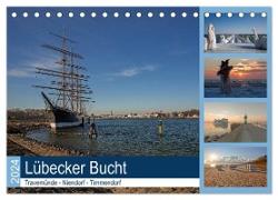 Lübecker Bucht - Travemünde - Niendorf - Timmendorf (Tischkalender 2024 DIN A5 quer), CALVENDO Monatskalender