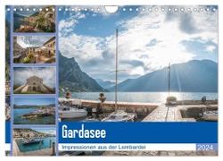 Gardasee - Impressionen aus der Lombardei (Wandkalender 2024 DIN A4 quer), CALVENDO Monatskalender