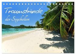 Traumstrände der Seychellen (Tischkalender 2024 DIN A5 quer), CALVENDO Monatskalender