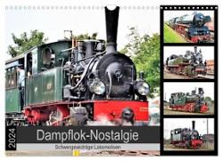Dampflok-Nostalgie - 2024 schwergewichtige Lokomotiven (Wandkalender 2024 DIN A3 quer), CALVENDO Monatskalender