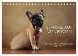 Charme auf vier Pfoten - Französische Bulldoggen Portraits (Tischkalender 2024 DIN A5 quer), CALVENDO Monatskalender