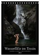 Wasserfälle im Tessin - Aktaufnahmen an schönen Wasserfällen in der Südschweiz (Tischkalender 2024 DIN A5 hoch), CALVENDO Monatskalender