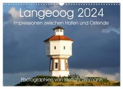 Langeoog 2024. Impressionen zwischen Hafen und Ostende (Wandkalender 2024 DIN A3 quer), CALVENDO Monatskalender