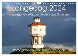 Langeoog 2024. Impressionen zwischen Hafen und Ostende (Wandkalender 2024 DIN A4 quer), CALVENDO Monatskalender