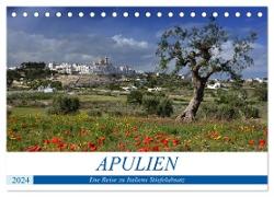 Apulien - Eine Reise zu Italiens Stiefelabsatz (Tischkalender 2024 DIN A5 quer), CALVENDO Monatskalender