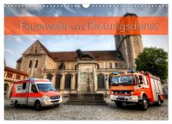 Feuerwehr und Rettungsdienst (Wandkalender 2024 DIN A3 quer), CALVENDO Monatskalender