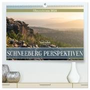 Schneeberg Perspektiven - Elbsandstein (hochwertiger Premium Wandkalender 2024 DIN A2 quer), Kunstdruck in Hochglanz