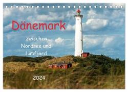 Dänemark zwischen Nordsee und Limfjord (Tischkalender 2024 DIN A5 quer), CALVENDO Monatskalender