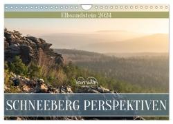 Schneeberg Perspektiven - Elbsandstein (Wandkalender 2024 DIN A4 quer), CALVENDO Monatskalender