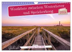 Westküste zwischen Westerhever und Speicherkoog (Wandkalender 2024 DIN A4 quer), CALVENDO Monatskalender