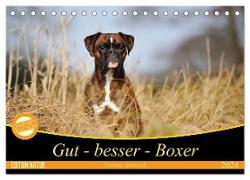 Gut - besser - Boxer (Tischkalender 2024 DIN A5 quer), CALVENDO Monatskalender