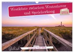 Westküste zwischen Westerhever und Speicherkoog (Wandkalender 2024 DIN A3 quer), CALVENDO Monatskalender