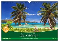 Seychellen ¿ Traumstrände im Paradies (Wandkalender 2024 DIN A3 quer), CALVENDO Monatskalender
