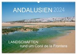 Andalusien - Landschaften rund um Conil de la Frontera (Wandkalender 2024 DIN A2 quer), CALVENDO Monatskalender