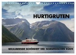 Hurtigruten - Bezaubernde Schönheit der norwegischen Küste (Wandkalender 2024 DIN A4 quer), CALVENDO Monatskalender