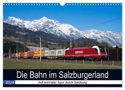 Die Bahn im Salzburgerland (Wandkalender 2024 DIN A3 quer), CALVENDO Monatskalender