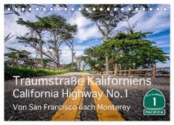 Traumstraße Kaliforniens - California Highway No.1 (Tischkalender 2024 DIN A5 quer), CALVENDO Monatskalender